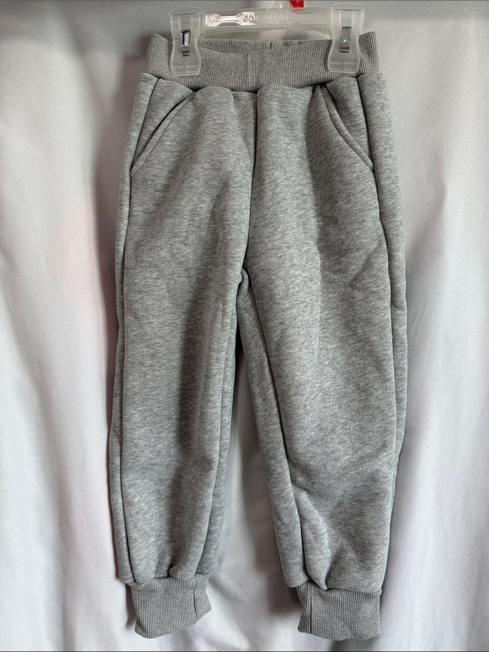Kids Grey Fleece Jogger Pants - Classic Comfort
